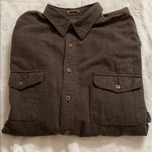 At. John’s Bay brown 2XLT button flannel shirt